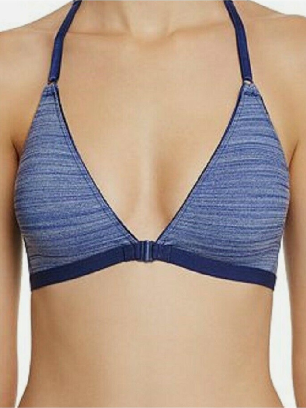 B.Tempted by Wacoal 916258 Spectator Front-Closure Bra, Heather Blue SMALL